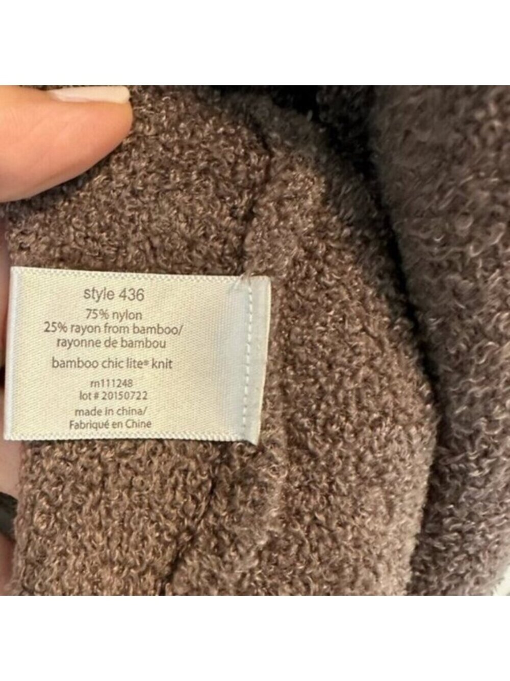 Barefoot Dreams | Taupe Open Waterfall Cardigan Sweater Size Small/Medium - Picture 9 of 9